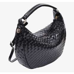 ADAX Marlin Flettet Skuldertaske Dark Brown 293926