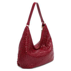 ADAX Mindy Salerno Flettet Skuldertaske Amaretto 294026