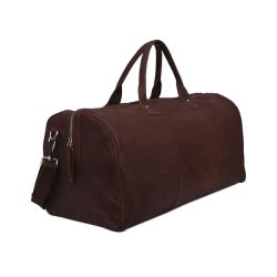 Rummelig Adax Bolzano weekendtaske Kristian brun – sideprofil