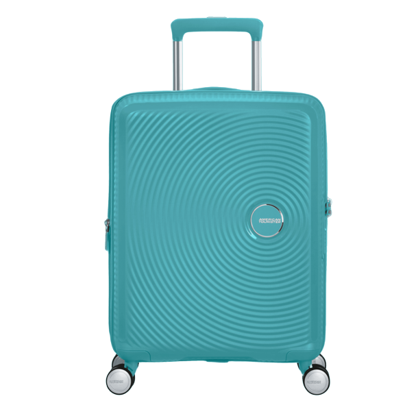 American Tourister Soundbox Kabinekuffert Spinner Turquoise Tonic - Kabinekufferter og håndbagage - Hugo P lædervarer & rejseartikler