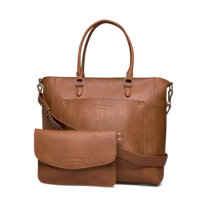 Rosemunde 2 in 1 Big Shopper Lysebrun