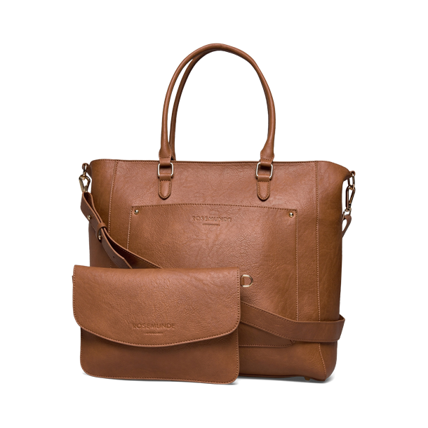 Rosemunde 2 in 1 Big Shopper Lysebrun
