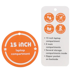 Beagles Originals Multicolor Waterproof Rygs�k 15.6" Navy 21185-002