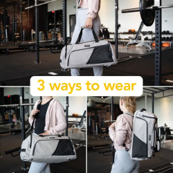 Beagles Originals Waterproof Kombi Rejsetaske Sort