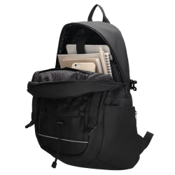 Beagles Asaka rygsk i sort med indhold, bger og elektronik