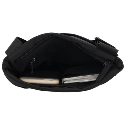 Beagles Calvia skuldertaske sort med indhold, mobil og notesbog