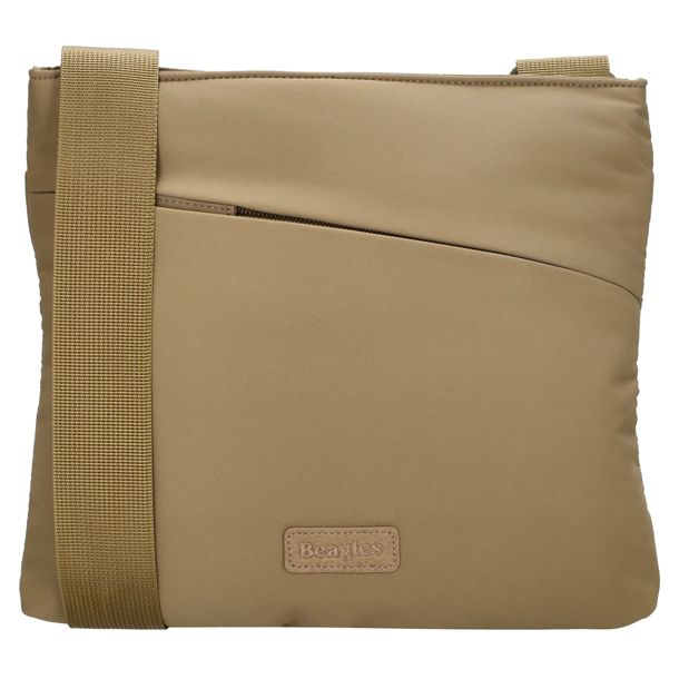 Beagles Calvia skuldertaske taupe set forfra