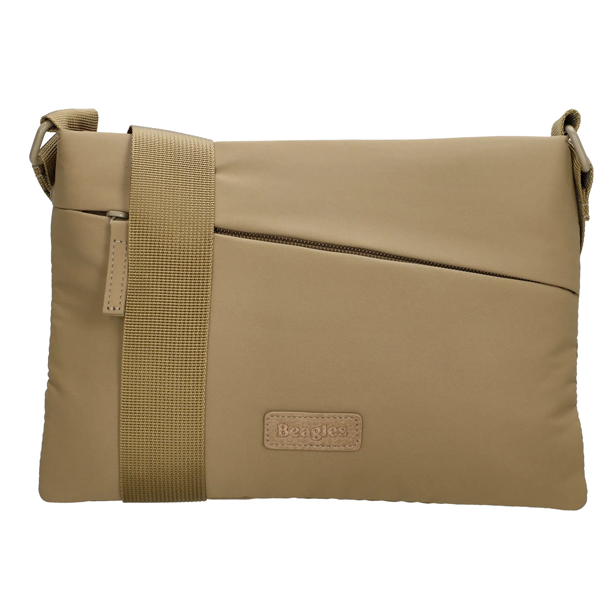 Beagles Calvia skuldertaske taupe set forfra