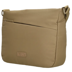 Beagles Calvia skuldertaske taupe i skr vinkel