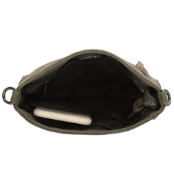 Beagles Original Skuldertaske Oliven Kanvas