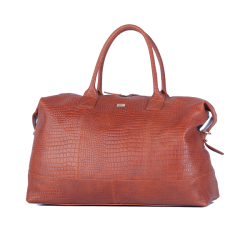 Bon Gout Columbia Rejsetaske 52cm Croco Mrk Cognac