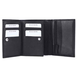 Bugundar 3-fljet Knudsker Herrepung med Klap i Sort