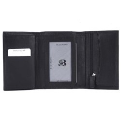 Bugundar 3-fljet Melsted Herrepung med Klap Sort 