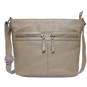 Bugundar Aaker Skuldertaske Taupe