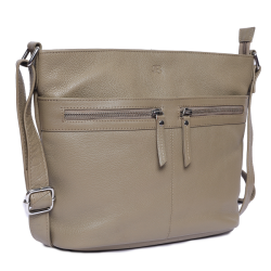 Bugundar Aaker Skuldertaske Taupe