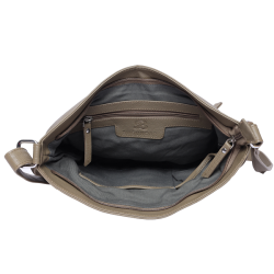 Bugundar Aaker Skuldertaske Taupe