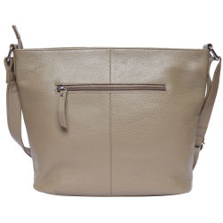 Bugundar Aaker Skuldertaske Taupe