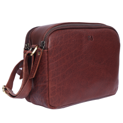 Bugundar Aakirkeby Skuldertaske Cognac