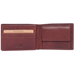 Bugundar Blshavn 2-Fljet Dollarmappe Cognac