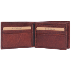 Bugundar Blshavn 2-Fljet Dollarmappe Cognac