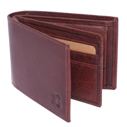 Bugundar Blshavn 2-Fljet Dollarmappe Cognac