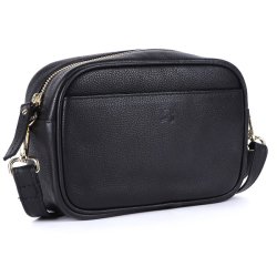 Bugundar Gadeby Skuldertaske Sort/Guld