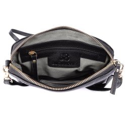 Bugundar Hullehavn Skuldertaske Sort/Guld