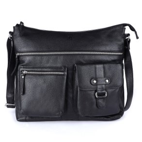 Bugundar Krakken Stor Skuldertaske Sort 