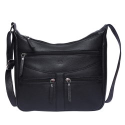 Bugundar Krashave Skuldertaske Sort Kalv