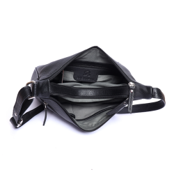 Bugundar Krashave Skuldertaske Sort Kalv