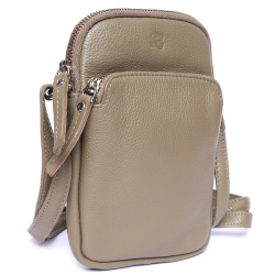 Bugundar Lilleborg Mobiltaske Taupe