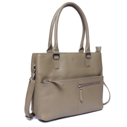Bugundar Nylars Hndtaske Taupe 