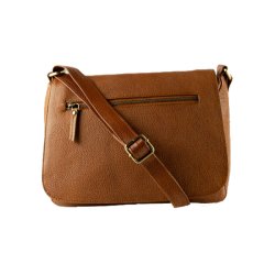 Bugundar sterlars Skuldertaske i Cognac