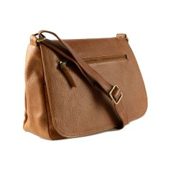 Bugundar sterlars Skuldertaske i Cognac