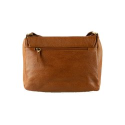 Bugundar sterlars Skuldertaske i Cognac