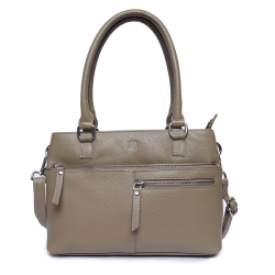Bugundar Rispebjerg Hndtaske Taupe 