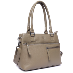 Bugundar Rispebjerg Hndtaske Taupe 