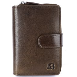 Bugundar R Vintage Stor RFID Damepung Oliven 