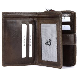 Bugundar R Vintage Stor RFID Damepung Oliven 