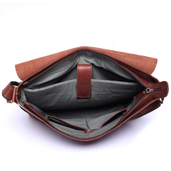 Bugundar Rytterkngten Arbejdstaske 15" Cognac