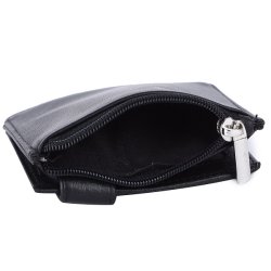 Bugundar Skrubbekrak Kortholder med Mntrum Sort