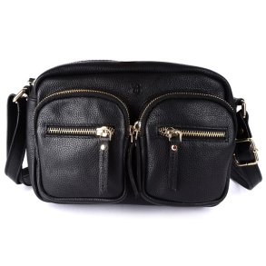 Bugundar Skrulle Skuldertaske Sort/Guld