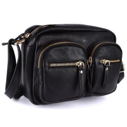 Bugundar Skrulle Skuldertaske Sort/Guld