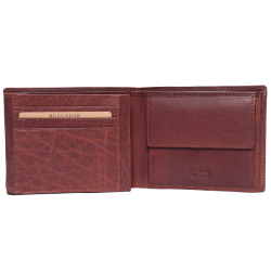 Bugundar Snogebk 2-Fljet Dollarmappe Cognac