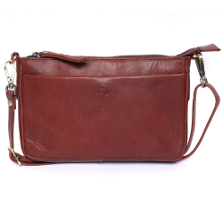 Bugundar Smarken Skuldertaske Cognac