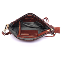 Bugundar Smarken Skuldertaske Cognac