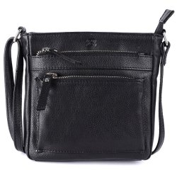 Bugundar Tejn Skuldertaske Sort