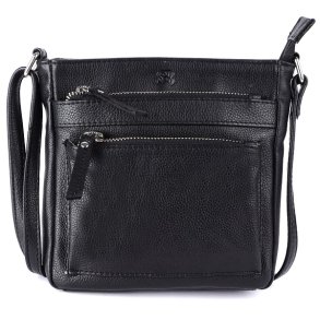 Bugundar Tejn Skuldertaske Sort