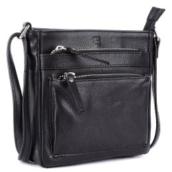 Bugundar Tejn Skuldertaske Sort