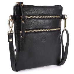 Bugundar Vang Skuldertaske Sort/Guld